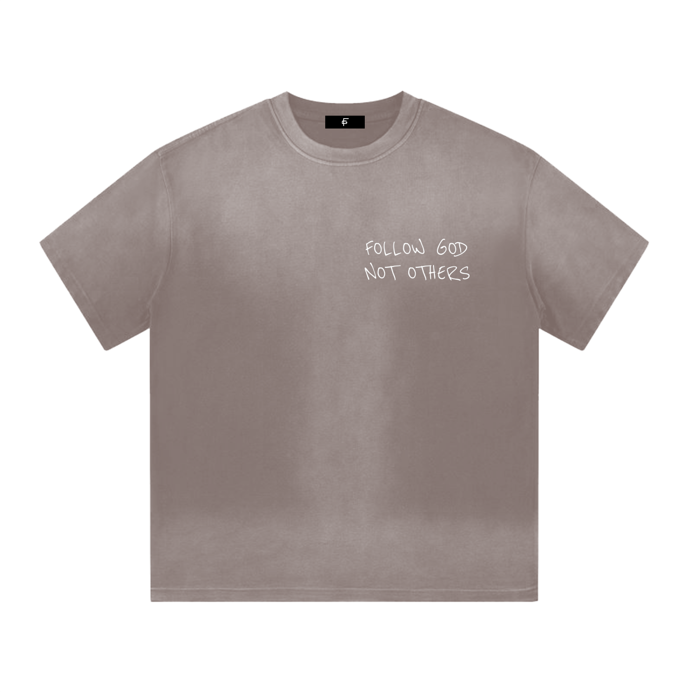 “I” Shape Gradient Washed T-Shirt