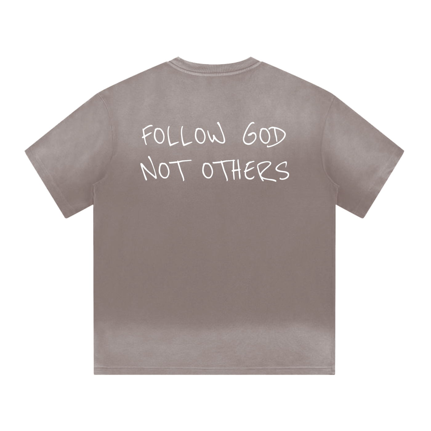 “I” Shape Gradient Washed T-Shirt