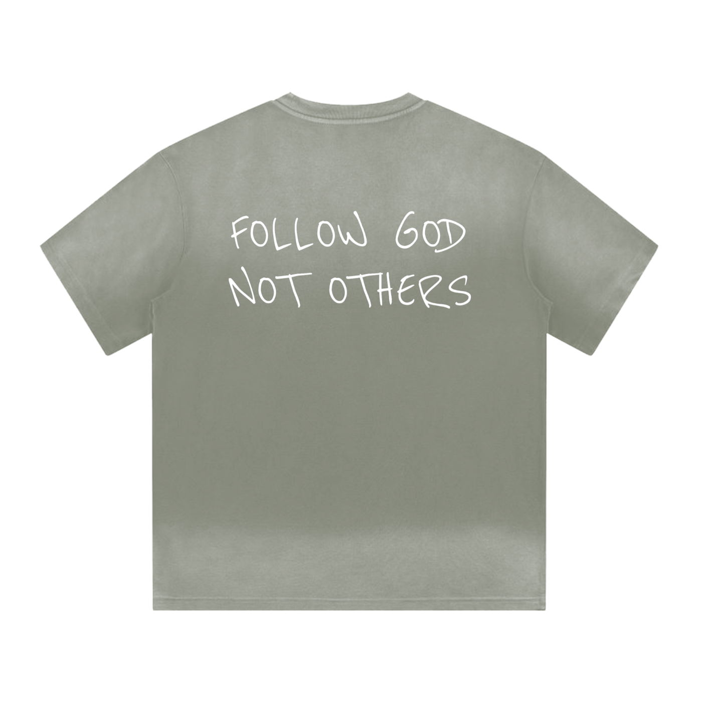 “I” Shape Gradient Washed T-Shirt