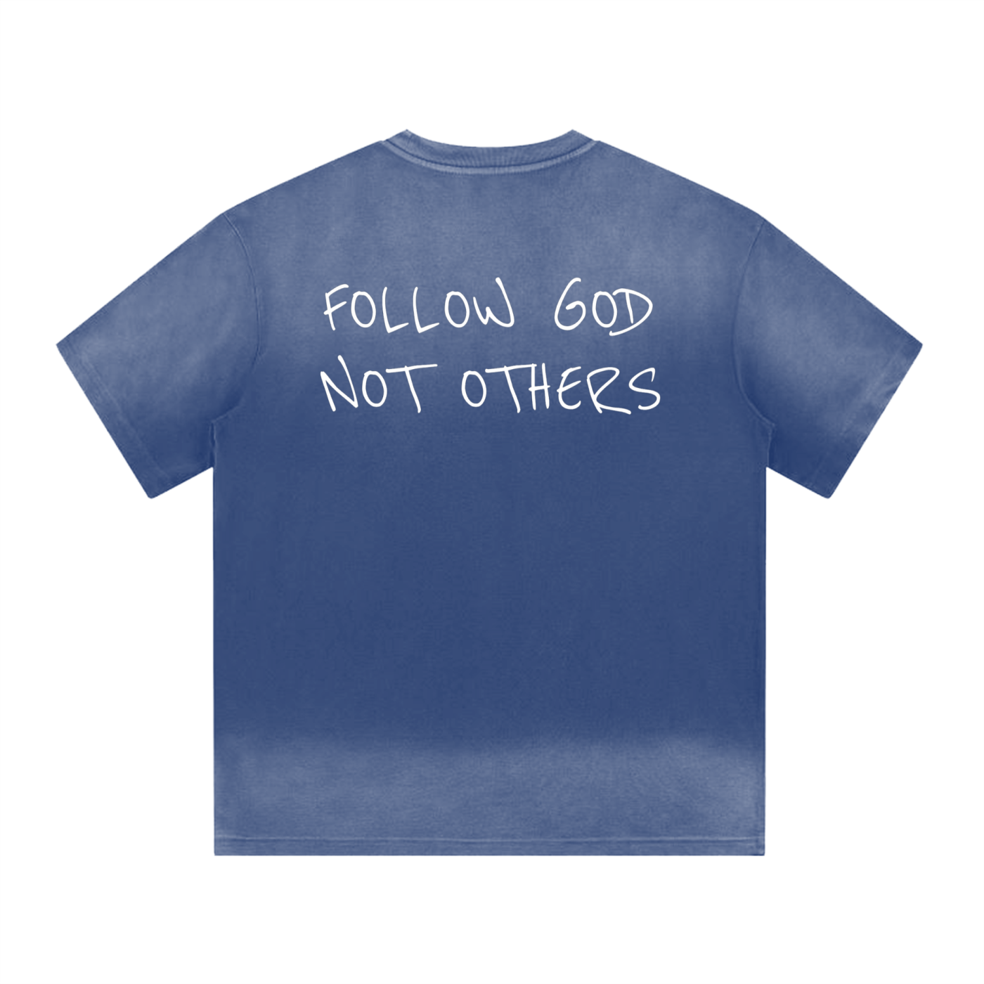 “I” Shape Gradient Washed T-Shirt