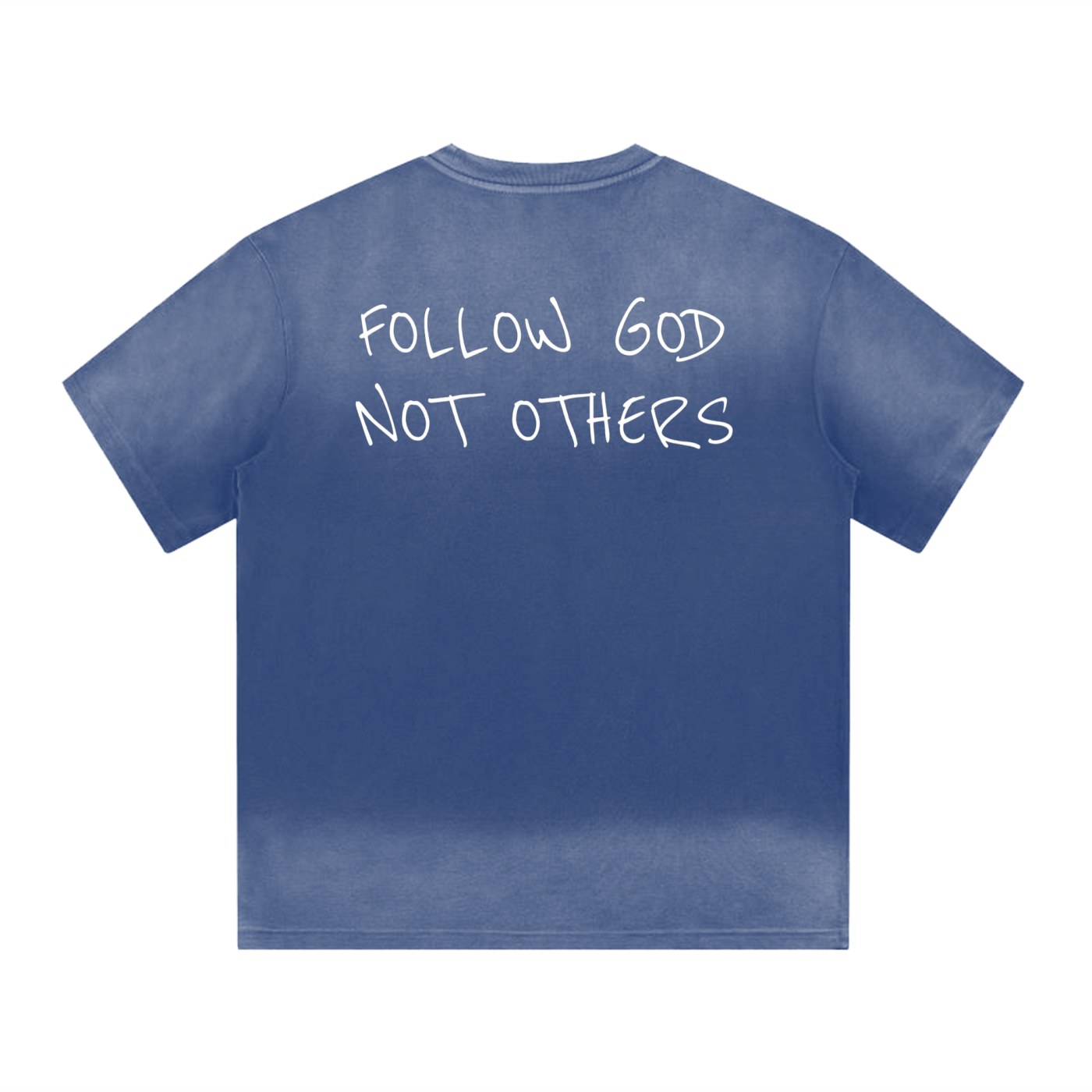 “I” Shape Gradient Washed T-Shirt